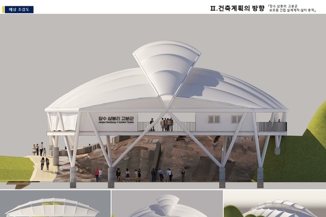 장수군, 호남권 최초 '고분 보호돔' 조성 착수...삼봉리 고분군 대상