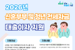 전북도, 저소득층·청년·신혼부부 위한 '주거비 지원 3종 세트' 확대 시행